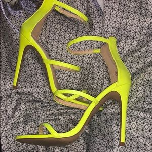 Electric Yellow heels